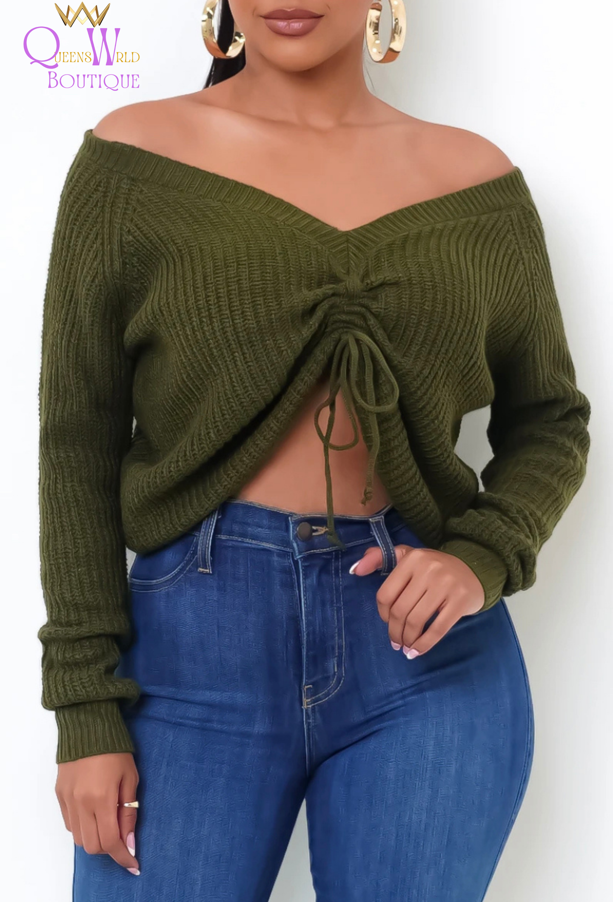 Vibin' Crop Sweater