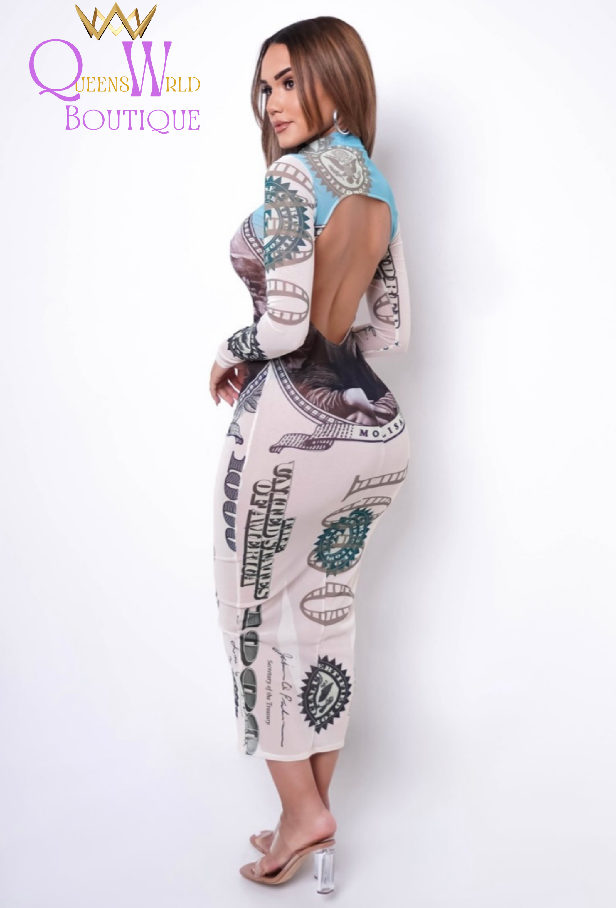 Million-$-Baby Midi Dress